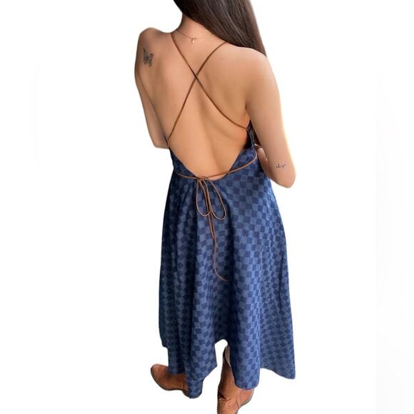 NWT Bill Hallman cotton island dress palm print Sz XS - Picture 4 of 5